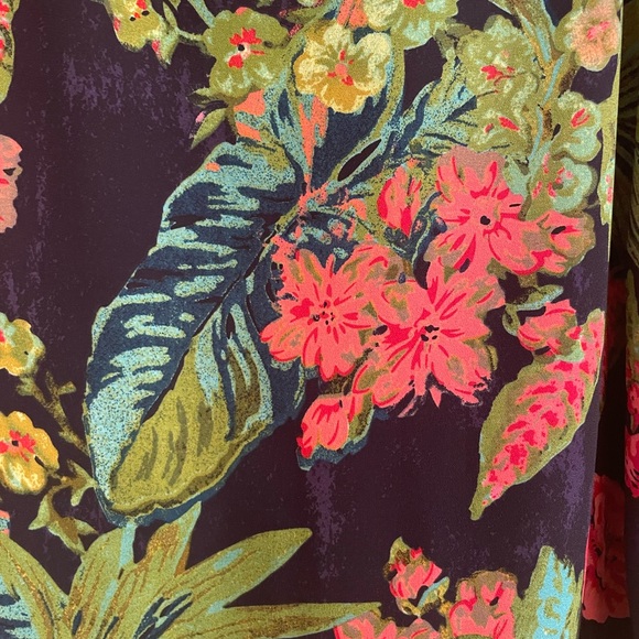 ANTHROPOLOGIE Navy Floral Print Tank Top - Picture 5 of 10